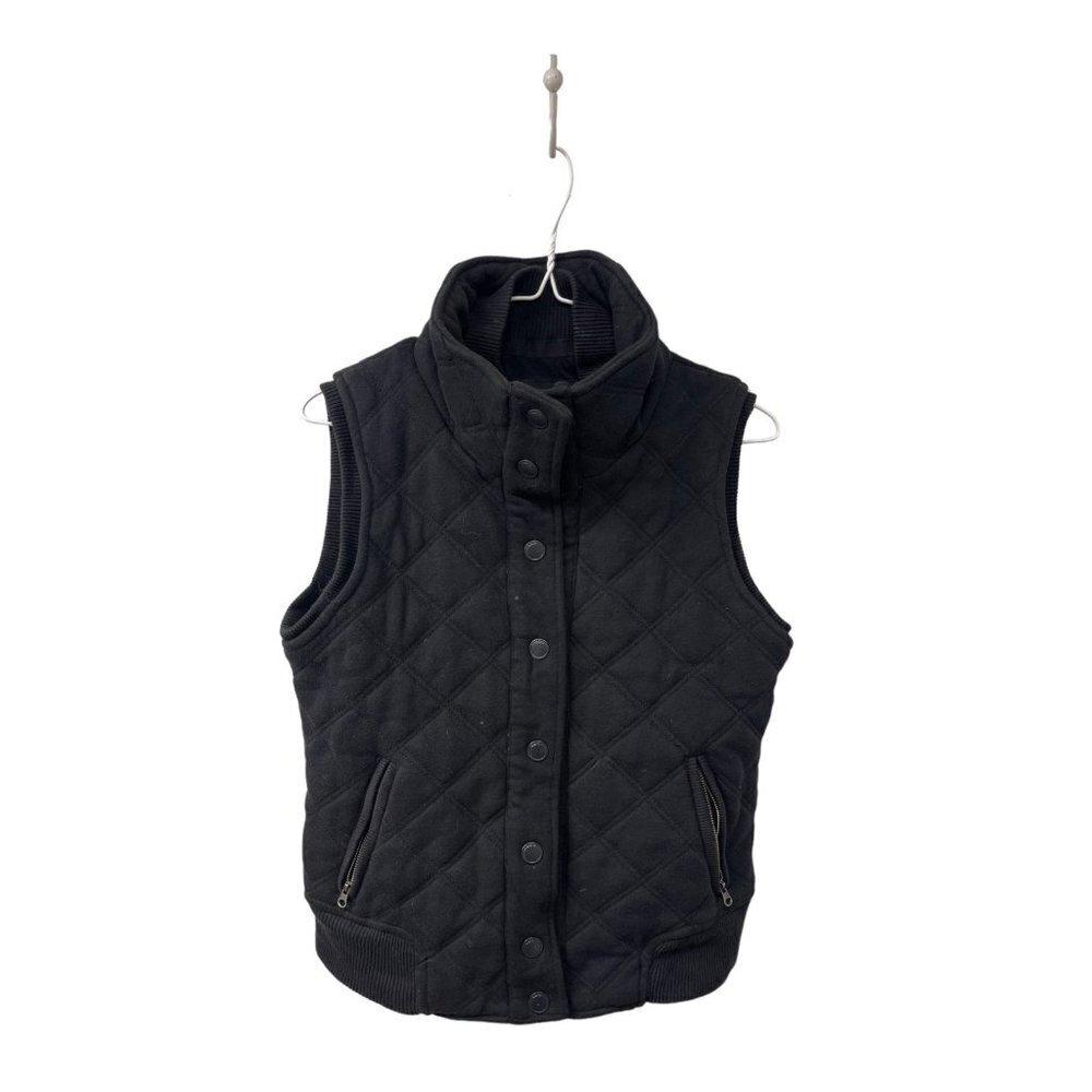 Aeropostal Eighty Seven Quilted Cotton Zip Up Sweater Vest Medium